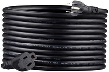 Amazon Basics Extension Cord 3 Prong Outlet Extender 13A 125V 16 AWG 20ft Black picture