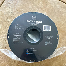 HATCHBOX PLA 3D Printer Filament 1.75mm True Black 1kg Spool picture