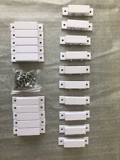 10 Wired Magnetic Window Door Contacts Alarm QS908MB Home Security White Switch picture