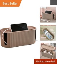 Versatile Cable Storage Box with Heat Resistance & Easy Access Slot, 12.2