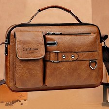 Men's Retro Messenger Bag with Waterproof Design Large Capacity Laptop Briefcase picture