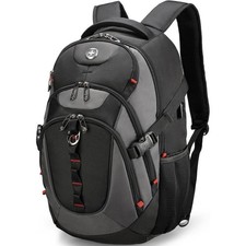 BRAND NEW SwissDigital Univector Laptop Backpack USB RFID Black SD803-01 picture