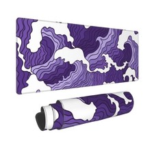 Japanese Purple Wave Large Mouse Pad XL Extended Gaming Mouse Pad Mat Desk Pa... picture