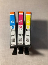 HP 902 Tri Color 3-PACK Original Genuine OEM Ink Cartridge Open Box 03/2019 picture