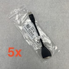 Dell DisplayPort/Display Port To DVI-D Cable/Adapter/Converter Lot of 5 Black picture