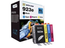 XLHIPPO 923e Compatible Ink Cartridges w/ Chip 4 Pack BK C M Y picture