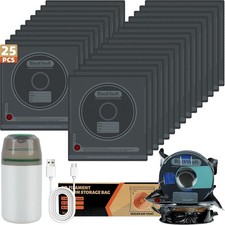 25 Pcs 3D Filament Vacuum Storage Bags Kit with 5 Sealing Clip and 1Pump PA/DP/P picture