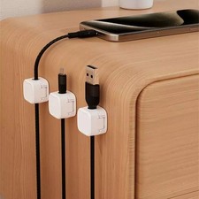 12Pcs Magnetic Cable Clips & Cord Holder, Under Desk Cable Management Lot-=-// picture