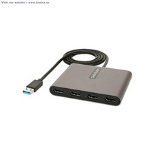 StarTech.com USB 3.0 to 4x HDMI Adapter - External Video & Graphics Card - US... picture