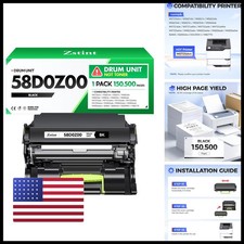 58D0Z00 Imaging Drum Unit Replacement for Lexmark MS725 MS821 MS822 MX721 MX722 picture