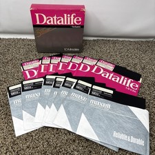 Lot of 14 Vintage Verbatim DataLife Maxell 5.25-inch Floppy Disks picture