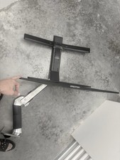 ERGOTRON WORKFIT-S DUAL SIT STAND WORKSTATION BLACK/ Steel Used picture