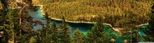 Landscape trees river nature Custom Gaming Mat Desk picture