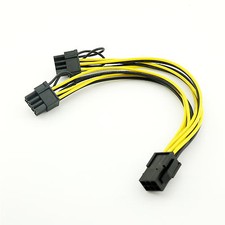 10x PCI-E 6 Pin to 2x 6+2 Pin 6-pin/8-pin Power PCIE PCI Express Splitter Cable picture