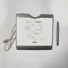Vintage Wacom Graphire3 4x5 USB Tablet - Graphite Gray (CTE-430GR) UNTESTED picture