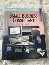 Vintage 1990 Microsoft Small Business Consultant Excel Book No Disk /VG Condtx4 picture