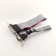 Serial DB9 Male + Parallel DB25 Female COM Port with IDC 10/26Pin Cable Bracket picture