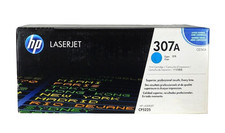 Sealed Genuine OEM HP 307A (CE741A) Cyan Toner Cartridge CP5225 CP5225n CP5225DN picture