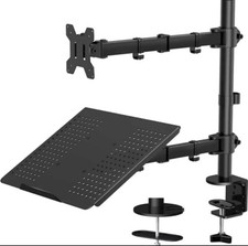 HUANUO Monitor and Laptop Mount with Tray for 13- 27 inch Fully Adjustable HNCM2 picture