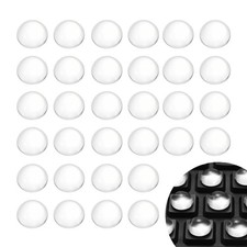 64Pcs Glass Nail Art Typing Stickers Adhesive Keyboard Covers, Clear picture