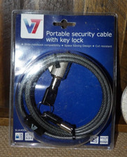 V7 Portable Security Cable with Key Lock 6.5ft picture