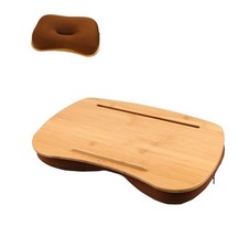 SUMISKY Lap Desk-Portable Laptop Table with Bamboo Platform Phone Holder (M(1... picture