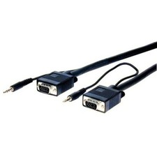 Comprehensive Pro AV/IT Series VGA w/Audio HD15 pin Plug to Plug Cable - 3ft  picture