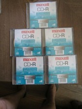 5 Brand New in pkg Maxwell CD-R 48X Data, Music, Photos picture