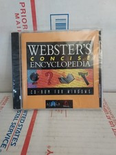 New Sealed Vintage 1994 Webster's Concise Encyclopedia (CD PC) Used - #163 picture