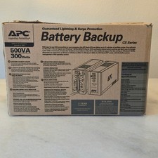 APC BK500 Beige Auto Shutdown 6 NEMA Outlet Back-UPS CS Battery Backup System picture