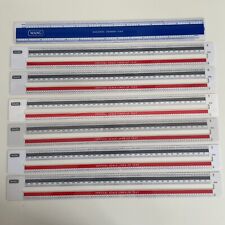 VINTAGE WANG Ruler Lot 1980s Vertical Scale Lines of Text Horizontal for Printer picture