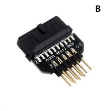New Panel Plug-in Adapter Computer Motherboard USB3.0 19/20pin To USB2.0 9pin xx picture
