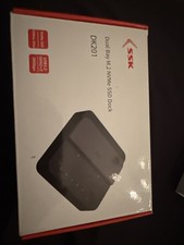 SSK Dual Bay M.2 NVMe SSD Dock DK201 picture