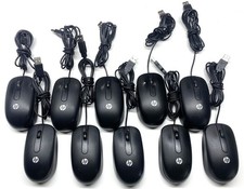 10 Pack Lot Genuine OEM HP USB Wired 3 Button Scroll Optical Mouse 672652-001 picture
