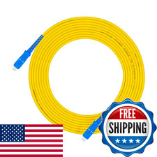 Jeirdus 30Meters 100Ft Sc To Sc Fiber Optic Cable Jumper Optical Patch Cord picture