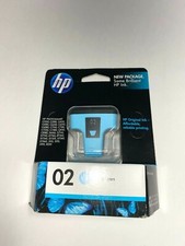 NEW Genuine HP 02 Light Cyan Printer Ink Cartridge Exp 7/11 Guaranteed To Work picture