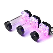 Cylindrical Water Pump Reservoir 12V PWM G1/4 RGB for Custom PC Cooling Builds picture