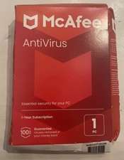 McAfee AntiVirus for 1 User Windows Product Key Card (MAB21EST1RAAM) picture