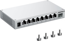 SODOLA 9-Port 2.5Gb Switch Unmanaged,8 x 2.5GBASE-T Ports,1X10G SFP+,Aluminum Al picture