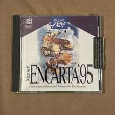 Microsoft Home Encarta 95 Vintage CD ROM Interactive Encyclopedia Manual picture