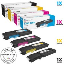LD 4 Pack Comp Toner for Dell C3760 C3765 331-8429 331-8432 331-8431 331-8430 picture