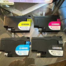 LC406XL Compatible Ink Cartridge 4-Pack for Brother Cyan Yellow Magenta Black picture