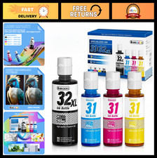 31 32XL Ink Bottle Refill Set for HP Smart Tank Printers - Black, Cyan, Magenta, picture