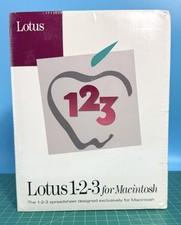 Lotus 1-2-3 Version 1.1 for Apple Macintosh Retail Box 1992 - New & Sealed picture
