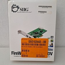 SIIG NN-E20112-S2 2-PORT FIREWIRE PCIe DV Open Box Untested Lifetime Warranty picture