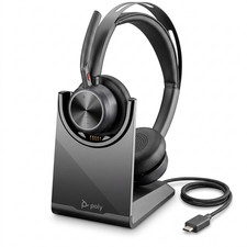 HP Poly Voyager Focus 2 Wireless Stereo Headset USB-C ANC Charging Stand 8G114AA picture