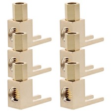 6Pcs Durable Copper Y Spade Fork Connector for Vintage Amplifier Audio Use picture