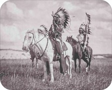 Native American Indian Chief On horseback  Mouse Pad  7 x 9 Old West Cowboy Era picture