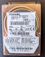 Toshiba 40GB UDMA/100 5400RPM 16MB 9.5mm Notebook Hard Disk Drive picture