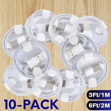 10X Lot USB Fast Charger Cable For Apple iPhone 14 13 11 XR iPad 8 Charging Cord picture